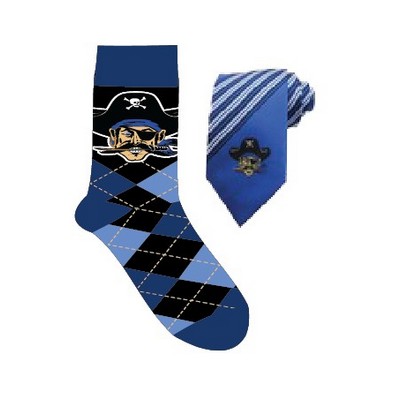 Custom Woven Microfiber Tie And Custom Sock Package